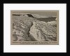 Weathered ice after blizzard at Cape Evans, and crevasse, looking towards Turks Head. by Herbert George Ponting