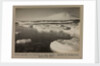 Young pancake ice forming at West Beach. Erebus in background. by Herbert George Ponting