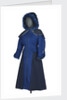 Royal & navy blue gabardine coat by Nathalie Murcott