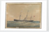 Screw steam ship flying Satsuma flag, probably 'Lotus' by Unknown