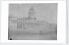 View towards the Greenwich Hospital Chapel and Queen Mary Court buildings. Inversed digital file to create b&w positive. by William Henry Fox Talbot; Calvert Richard Jones