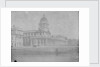 View towards the Greenwich Hospital Chapel and Queen Mary Court buildings. Inversed digital file to create b&w positive. by William Henry Fox Talbot; Calvert Richard Jones