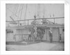 The quarterdeck and poop deck of the 80-gun three-decker HMS 'Superb' (1842). Inversed digital file to create b&w positive by William Henry Fox Talbot; Nicolaas Henneman