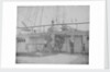 The quarterdeck and poop deck of the 80-gun three-decker HMS 'Superb' (1842). Inversed digital file to create b&w positive by William Henry Fox Talbot; Nicolaas Henneman