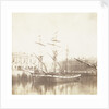 A view of the ships near Custom House, Dublin by Calvert Richard Jones
