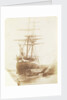 Port bow view of an unidentified brig dried out off the quayside, possibly at Swansea by Calvert Richard Jones