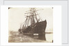 Stern views of the Mary of St Ives and the Liberty of Teignmouth dried out at Swansea by Calvert Richard Jones