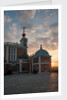Sunset at the Royal Observatory Greenwich towards courtyard & Flamsteed House by National Maritime Museum