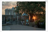 Sunset at the Royal Observatory Greenwich towards courtyard & Flamsteed House by National Maritime Museum