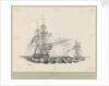 HMS 'Hyperion' Capt Cunby. Capture of the Rattlesnake after a chase of 48 hours by Midshipman Charles W. Browne
