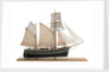 Model of East coast Billyboy ‘Blue Jacket' Built in 1860. Starboard broadside by Alistair Brown