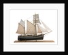 Model of East coast Billyboy ‘Blue Jacket' Built in 1860. Starboard broadside by Alistair Brown