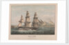 HMS 'Indus' (Captn. Sir I. Stirling C.B.) leaving the Bay of Naples 13th June 1843 by Charles Frederick de Brocktorff