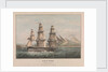 HMS 'Indus' (Captn. Sir I. Stirling C.B.) leaving the Bay of Naples 13th June 1843 by Charles Frederick de Brocktorff