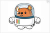 Happy space Ted in his space suit by Anonymous