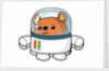 Happy space Ted in his space suit by Anonymous
