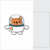 Space Ted in his space suit feeling unsure by Anonymous