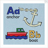 Anchor and boat children graphic by Anonymous
