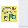 Eel and flag children graphic by Anonymous