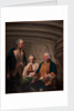 Vice-Admiral Sir Samuel Cornish, Captain Richard Kempenfelt and Thomas Parry by Tilly Kettle