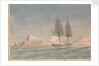 HM Brig Wizard off the island of Maritimo (western Sicily) by Unknown