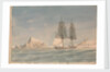 HM Brig Wizard off the island of Maritimo (western Sicily) by Unknown