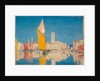 Unidentified harbour scene - the yellow sail by Unknown