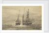 Merope in action with a U Boat by William Lionel Wyllie