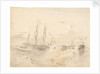 HMS Rattlesnake running through the coral barrier on the Louisiade Archipelago, 1849 by 