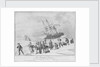 The frigate 'Proserpine', lost March 1799 off Newark Island in the Elbe by John Thomas Serres