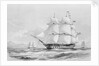 H.M.S. Collingwood 80 Guns (before letters) by John H Vernon