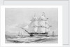 H.M.S. Collingwood 80 Guns (before letters) by John H Vernon
