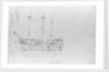 A sketch of HMS 'Camperdown' by Robert Strickland Thomas