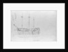 A sketch of HMS 'Camperdown' by Robert Strickland Thomas