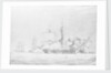 The corvette 'Bordelais' sinking a French man-of-war by John Cantiloe Joy