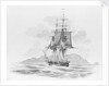 'The Rover' (?) stern on, at sea by unknown