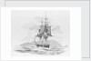 'The Rover' (?) stern on, at sea by unknown