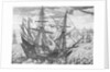 'White Bear' commanded by Thomas Howard and involved in the defeat of the Spanish Armada of 1588 by Claes Jansz Visscher