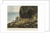 Picturesque views of the Diamond Rock: a lodgement under the rock on the south-west side by John Eckstein