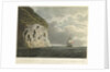 South east view of the Diamond Rock, with the cannon being hauled up from the 'Centaur' by the cable by Joseph Constantine Stadler