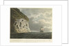 South east view of the Diamond Rock, with the cannon being hauled up from the 'Centaur' by the cable by Joseph Constantine Stadler