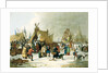 Frost fair on the river Thames, 19th century by Luke Clennel