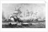 The attack of the 'Vanguard' (commanded by Sir William Winter) on the Spanish Armada, 8 August 1588 by A. Wilmore