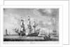 An outward bound East Indiaman sailing from the Downs by Robert Dodd