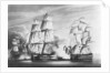 The action between HMS 'Victorious... H.M. Brig 'Weazel and a French Squadron by Clark