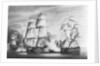 The action between HMS 'Victorious... H.M. Brig 'Weazel and a French Squadron by Clark