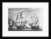 The action between HMS 'Victorious... H.M. Brig 'Weazel and a French Squadron by Clark