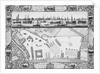 A Geometrical Plan, & North East Elevation Of His Majesty's Dock Yard, at Deptford, with Part of the Town &c by Thomas Milton; Pierre Charles Canot