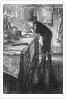 Commander CJ Wynne-Edwards R.N. navigating for a squadron at sea by Muirhead Bone