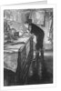 Commander CJ Wynne-Edwards R.N. navigating for a squadron at sea by Muirhead Bone